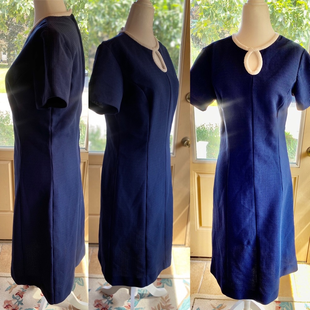 60s navy dress